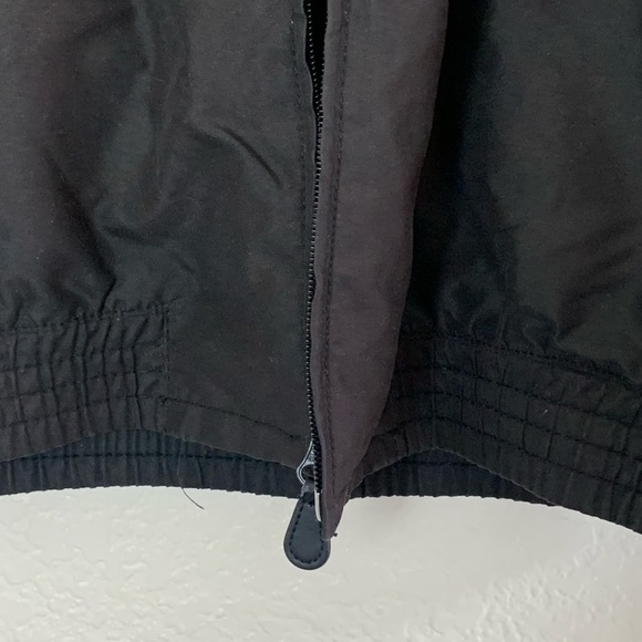 Chaps | Black zip front windbreaker loose cold weather jacket size extra… - Picture 5 of 10